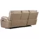 Theon Stokes Toffee Performance Fabric 88" Reclining Sofa With Drop Down Table