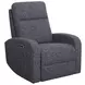 Thriller Natural Beauty Denim Power Swivel Glider Recliner