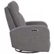 Thriller Natural Beauty Grey Power Swivel Glider Recliner