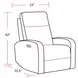 Thriller Natural Beauty Quartz Power Swivel Glider Recliner