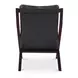 Preston Black Leather Upholstered Accent Chair