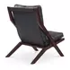 Preston Black Leather Upholstered Accent Chair
