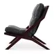 Preston Black Leather Upholstered Accent Chair