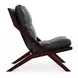 Preston Black Leather Upholstered Accent Chair