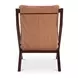 Preston Tan Leather Upholstered Accent Chair