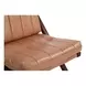 Preston Tan Leather Upholstered Accent Chair