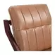 Preston Tan Leather Upholstered Accent Chair