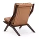 Preston Tan Leather Upholstered Accent Chair