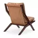 Preston Tan Leather Upholstered Accent Chair