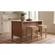 Anna Light Brown Upholstered Counter Height Stool