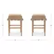 Anna Light Brown Upholstered Counter Height Stool