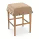 Anna Light Brown Upholstered Counter Height Stool