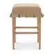 Anna Light Brown Upholstered Counter Height Stool