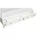 Springhouse Whisper White and Gray King Upholstered Storage Panel Bed