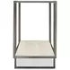 Harlow Bronze And White Travertine Stone Metal Console Table