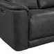 Walker Aline Anthracite Leather 86" Triple Power Reclining Sofa with Dropdown Console and USB Charging