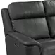 Walker Aline Anthracite Leather 86" Triple Power Reclining Sofa with Dropdown Console and USB Charging