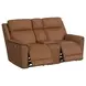 Walker Butternut Leather 86" Power Reclining Living Room Set with USB Charging
