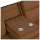 Walker Butternut Leather 86" Power Reclining Sofa with USB Charging