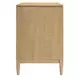 Loft Brown and Black 3 Drawer Reeded Bedside Chest