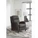 Vermont Slate Noire Leather Power Recliner