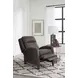 Vermont Slate Noire Leather Power Recliner