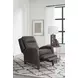 Viremont Slate Noire Leather Recliner