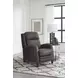 Viremont Slate Noire Leather Power Recliner
