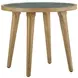 Novato Light Brown Round End Table