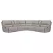 Whitman Verona Linen Leather 7 Piece Modular Power Reclining Sectional