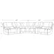 Whitman Verona Linen Leather 7 Piece Modular Power Reclining Sectional