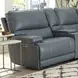 Whitman Verona Azure Cordless Leather Power Reclining Sectional