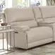 Whitman Verona Linen Leather 7 Piece Modular Power Reclining Sectional
