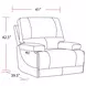 Whitman Verona Azure Cordless Power Recliner with Power Headrest