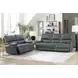 Whitman Verona Azure Cordless 65" Power Reclining Loveseat with Power Headrest