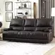 Whitman Verona Coffee Cordless 89" Power Reclining Sofa with Power Headrest