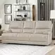 Whitman Verona Linen Cordless 89" Power Reclining Sofa with Power Headrest