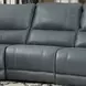 Whitman Verona Azure Leather 7 Piece Modular Power Reclining Sectional