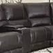 Whitman Verona Coffee Leather 7 Piece Modular Power Reclining Sectional