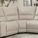 Whitman Verona Linen Leather 7 Piece Modular Power Reclining Sectional