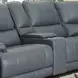 Whitman Verona Azure Cordless Leather Power Reclining Sectional