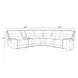 Lawson Sydney Brunette Modular Zero Gravity Power Reclining Sectional with Adjustable Headrest and USB Charging