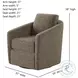 Daisey Brady Brindle Swivel Glider