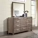 Harrisburg Walnut Rectangular Dresser Mirror