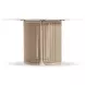 Trellis Brown and Beige 54" Round Outdoor Dining Table