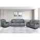 Willow Gray 75" Console Loveseat with Dual Recliner