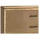 Loft Brown and Black 3 Drawer Reeded Bedside Chest