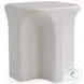 Lennox Chalky White Square Outdoor Side Table
