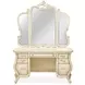 Platine de Royale Champagne Vanity Set with Arched Mirror and Bench