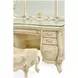 Platine de Royale Champagne Vanity Set with Arched Mirror and Bench